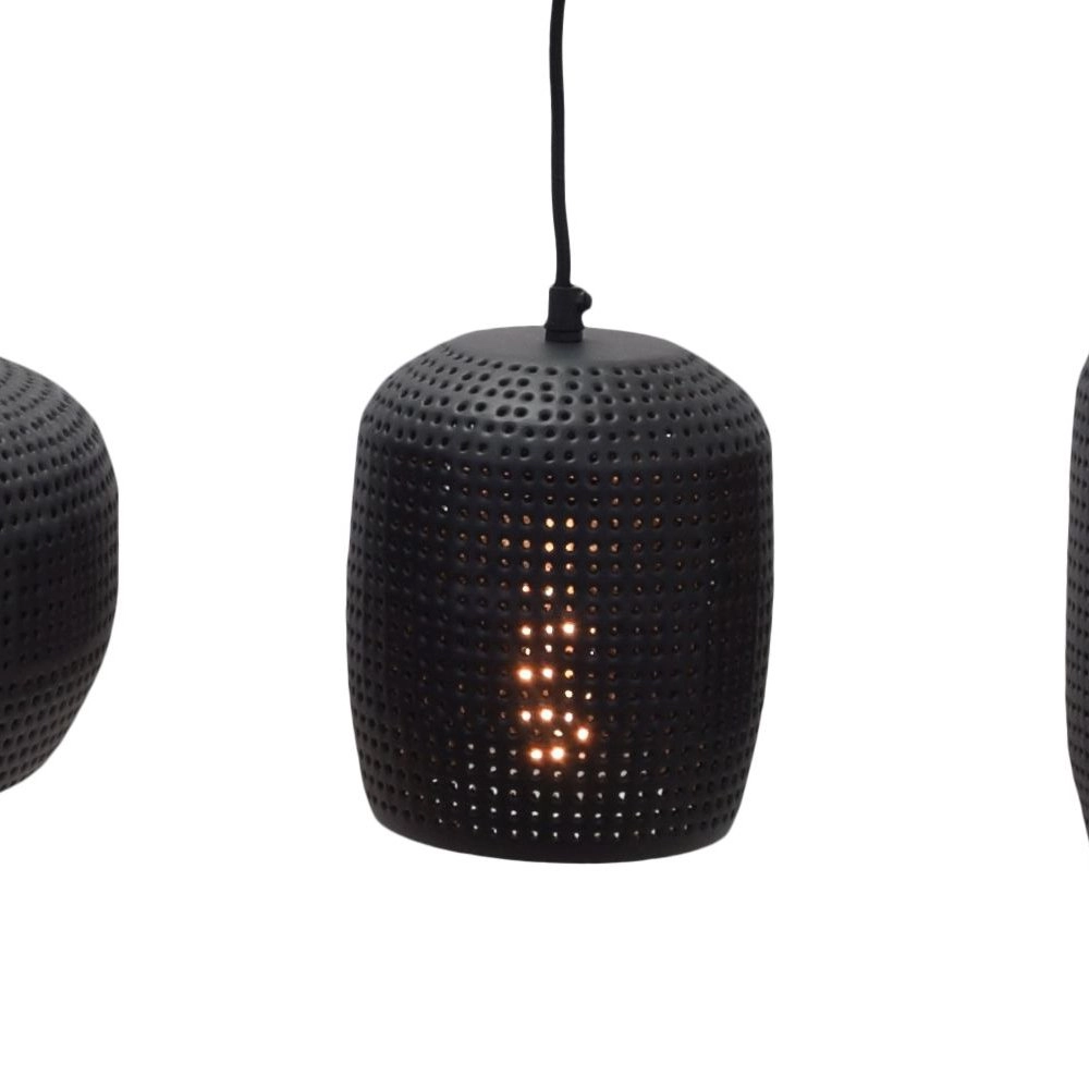 Lampe suspendue Fez 4 lumières 120 cm noir Urban Interiors 8719325467703