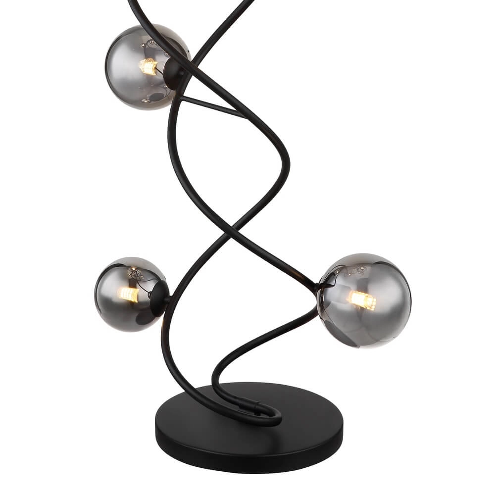 Lampadaire noir Riha 9-Lumière Globo 9007371445806