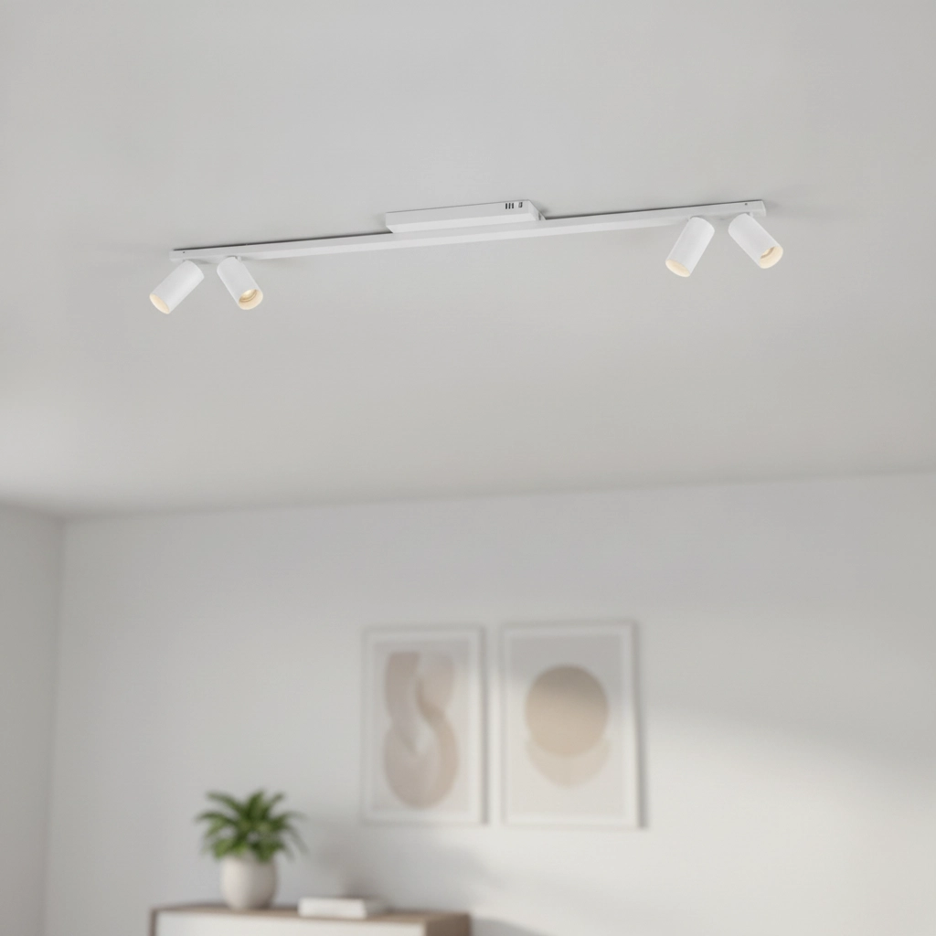 Plafonnier 4 lumières Oso blanc