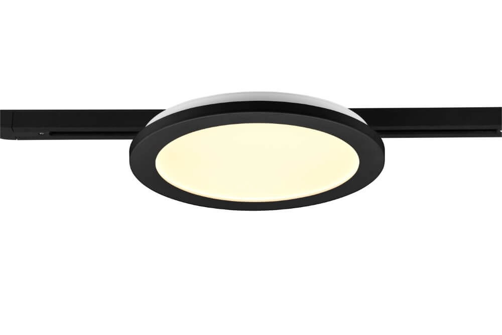 Lampe sur rail Camillus Biphasé 26cm - 3000K noir Trio 4017807506006