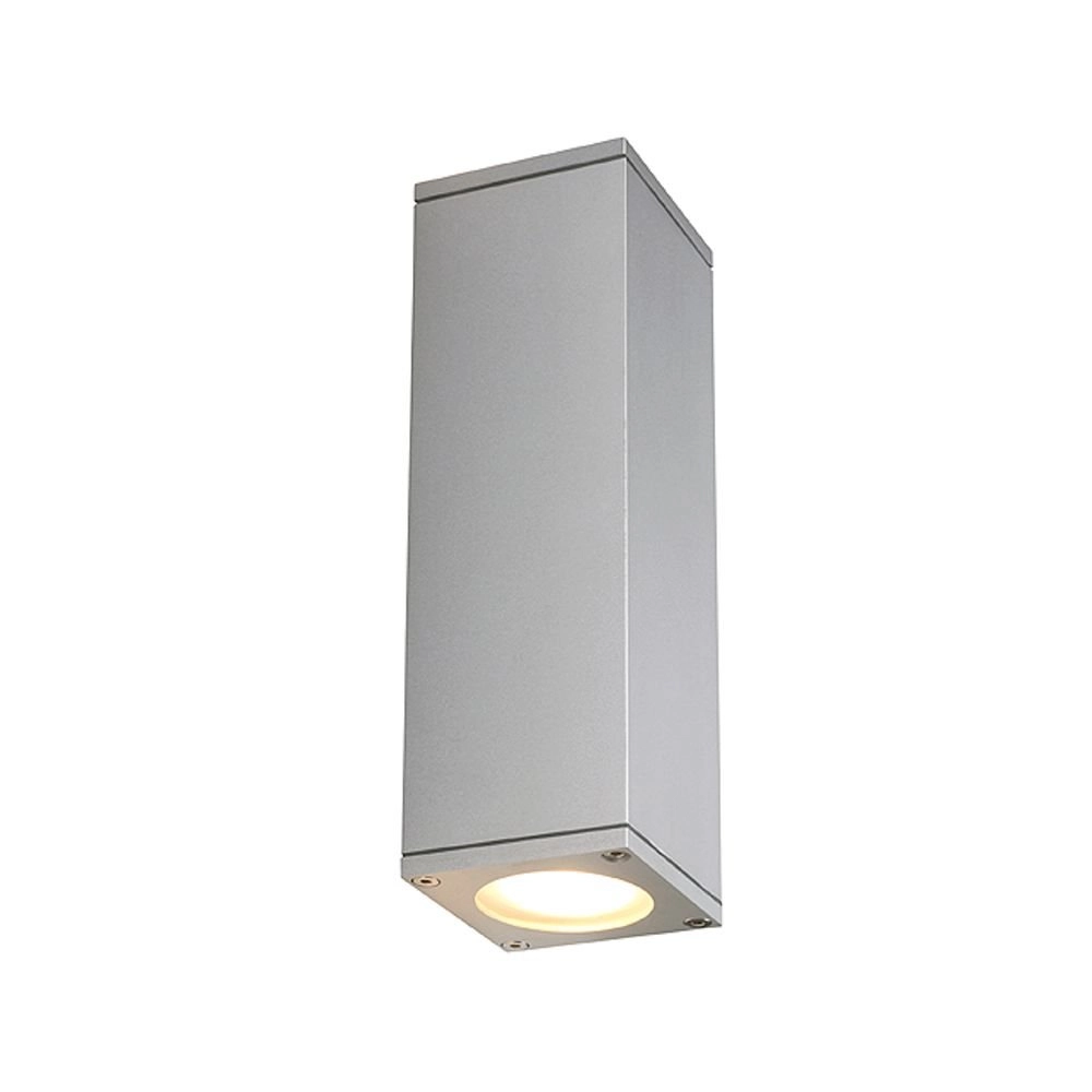 Briquet carré de haut en bas Theo Up-Down Out gris métallisé