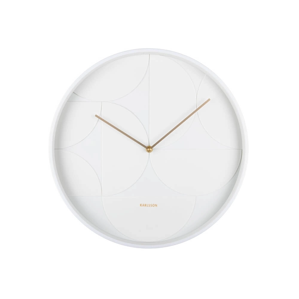 Horloge murale Echelon Circular blanc - Ø 40cm