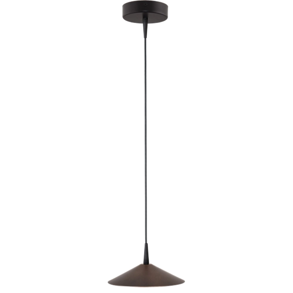 Lampe pendante de conception Ceppo noir avec brun cacao Ø 18 cm