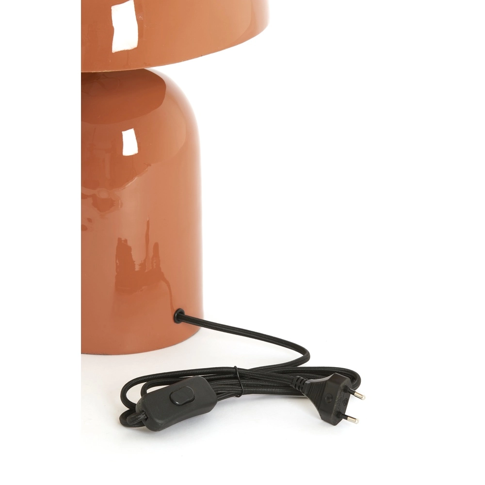 Lampe de table Todd ovale - orange foncé brillant Light & Living 8717807818951