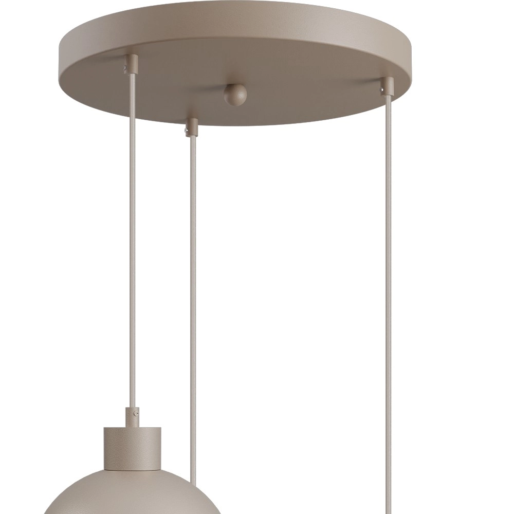 Lampe pendante à 3 lampes Opera Ø 35cm beige terra Masterlight 8718121424293
