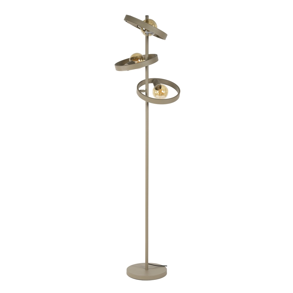 Lampe sur pied Rings Hover 155 cm de haut - sable Lyora 8716803513303
