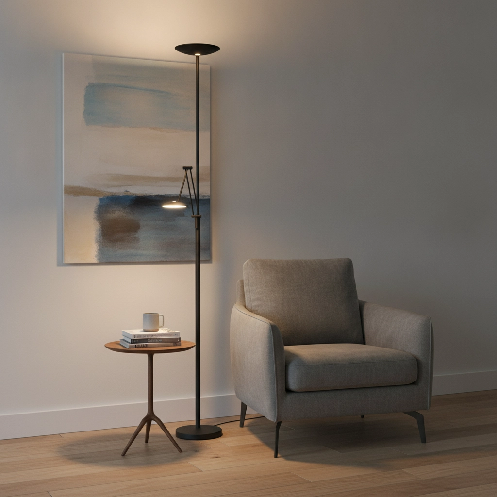 Lampe de lecture classique Roma noir Ø 23cm