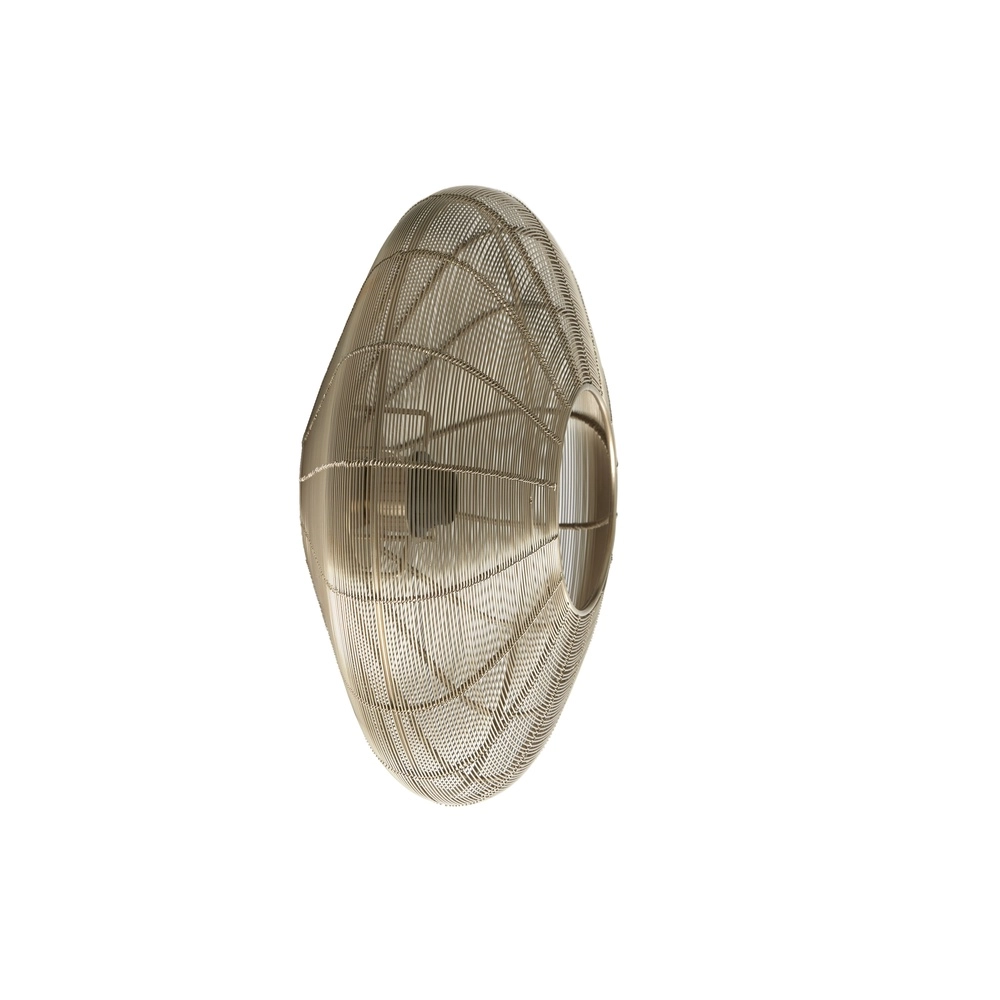 Lampe de plafond en métal Bahoto Ø 40 cm - or clair Light & Living 8717807706036