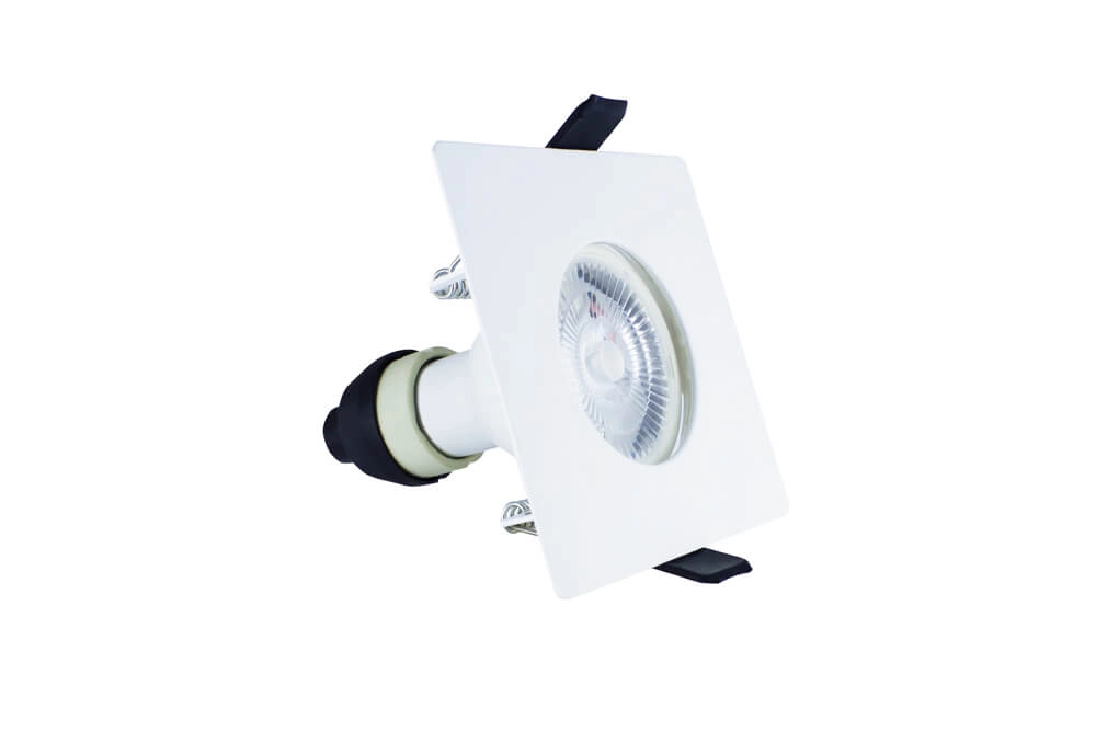 Spot encastrable blanc EvoFire GU10 - carré
