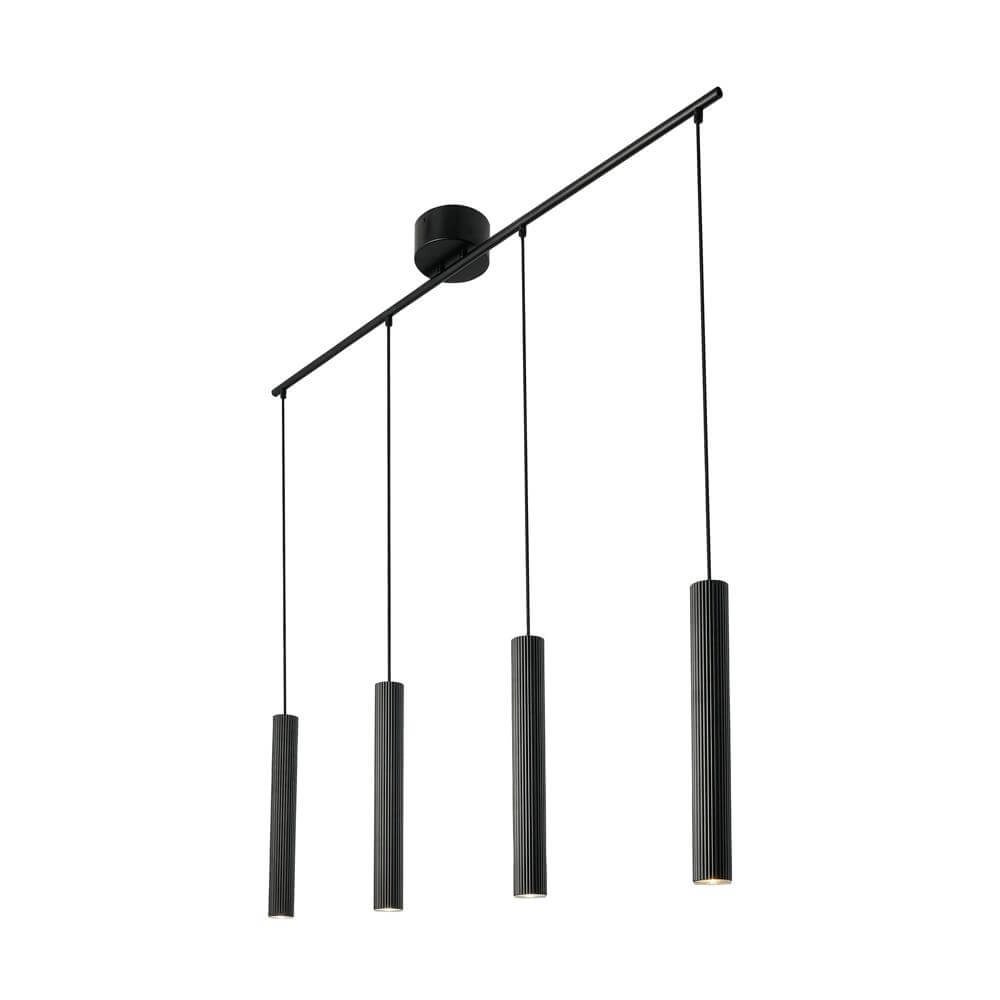 Suspension design Vico noir 4 lumières Suspension design Vico noir 4 lumières