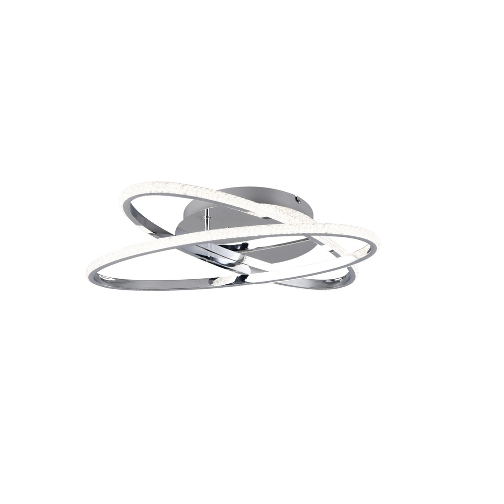 Plafonnier Lane chrome Ø 58cm Trio 4017807601466