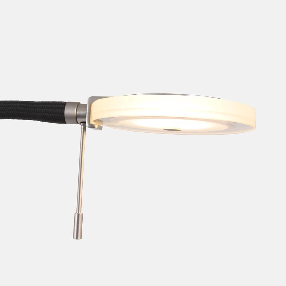 Lampe de lecture LED 2 lumières Turound 40w - 2200-4000K - 187cm verre clair en acier inoxydable Steinhauer 8712746134797