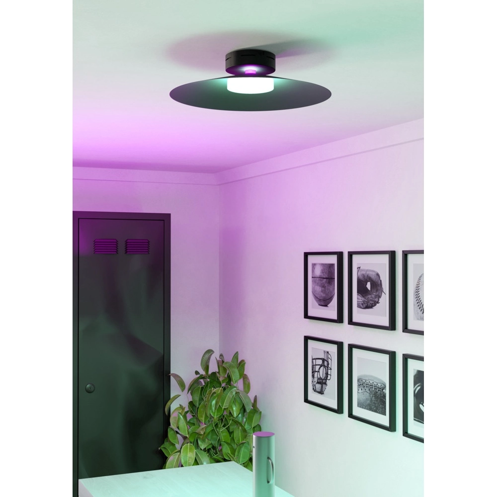 Plafonnier design Conomavilla-Z Noir intelligent Eglo 9008606360581