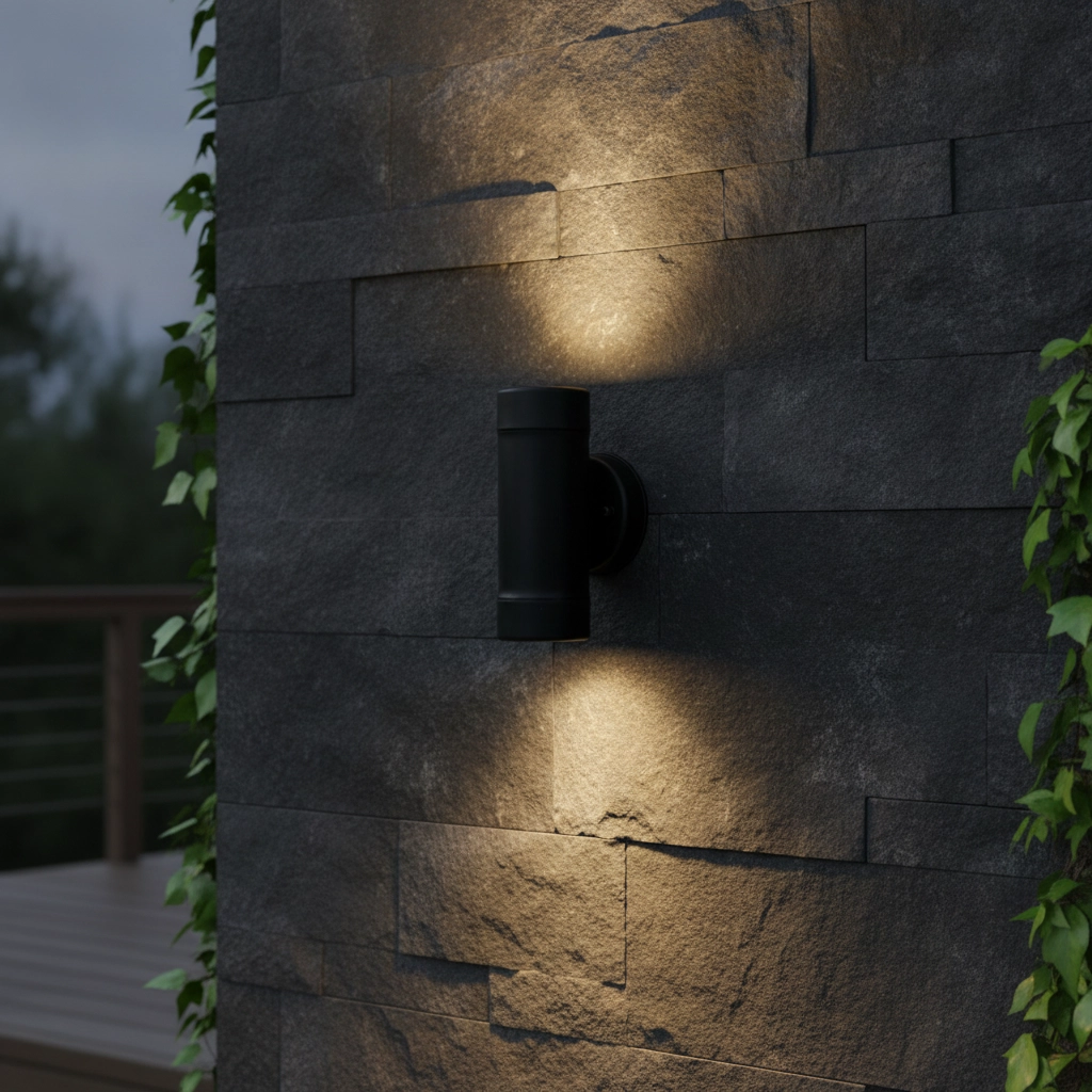 Projecteur rond Limbio Haut et bas noir