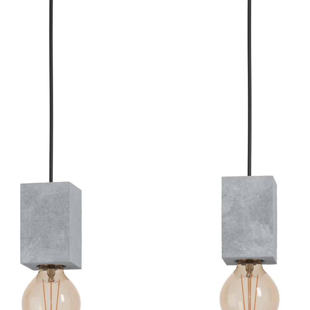 Lampe de table à manger aspect béton Prestwick 3 Eglo 9002759435981