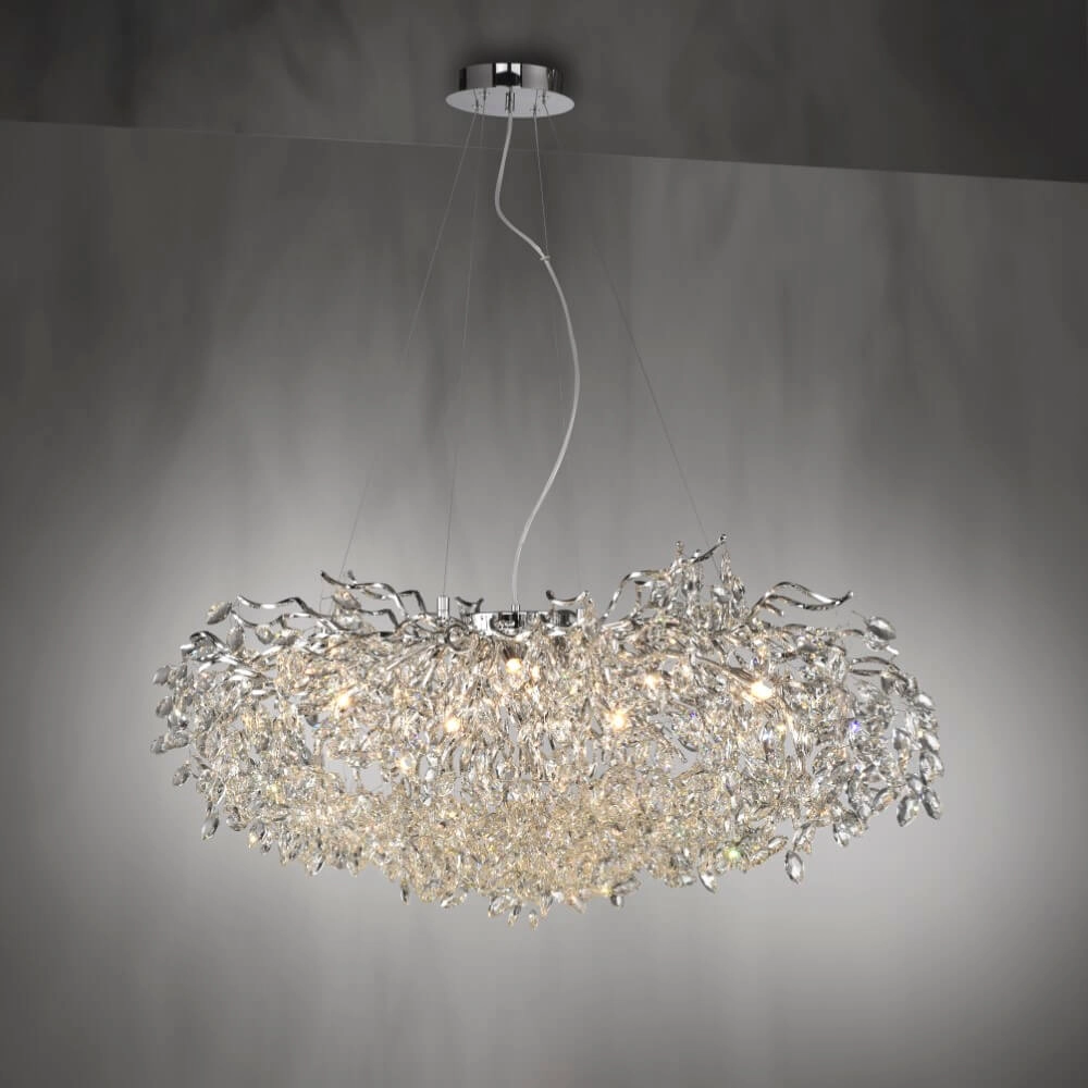 Lustre Ricicle 120 cm chromé Paul Neuhaus 4012248382080