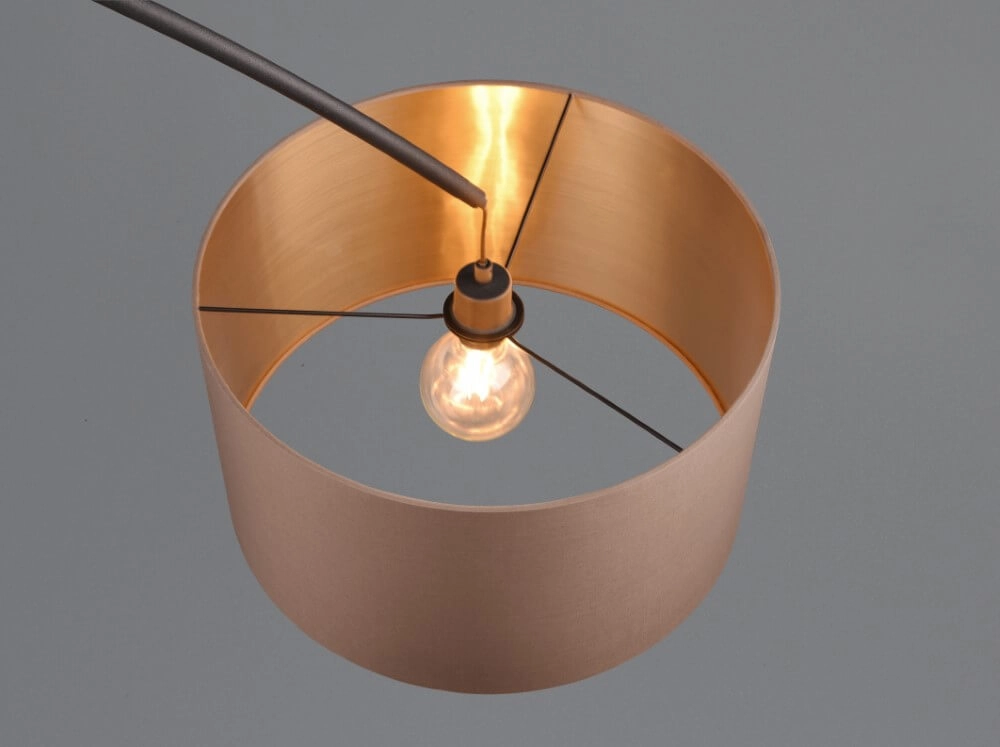 Lampe à arc Mansur noir Trio 4017807574524