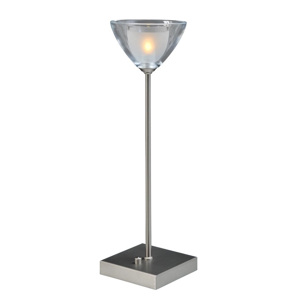 Lampe de table LED Caterina LED 42cm gris métallisé Lampe de table LED Caterina LED 42cm gris métallisé