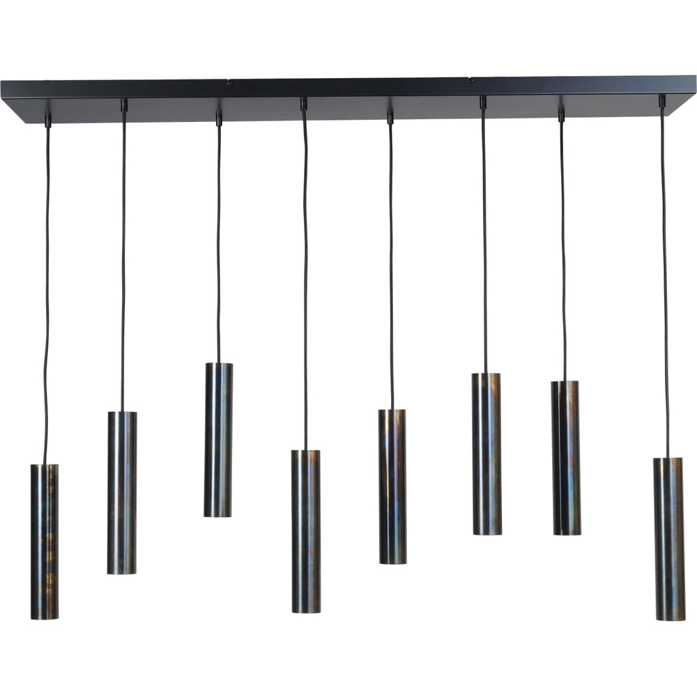 Lampe pendante de salle à manger Run 8 pendentifs à huile tachetés