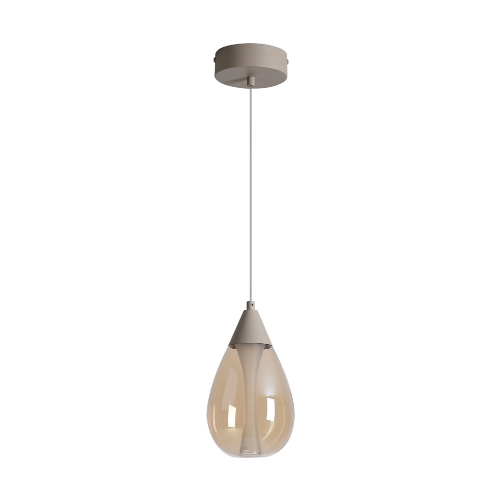 Lampe pendante de conception Pear seulement brun sable Searchlight 5,05342E+12