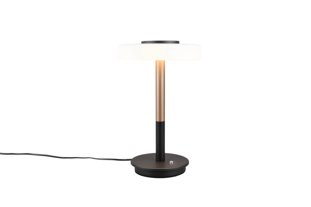 Lampe de table LED Celeste verre blanc