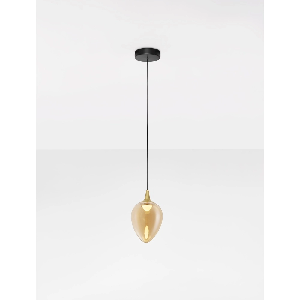 Suspension Nali 1 verre ambré clair Lyora 5212017477750