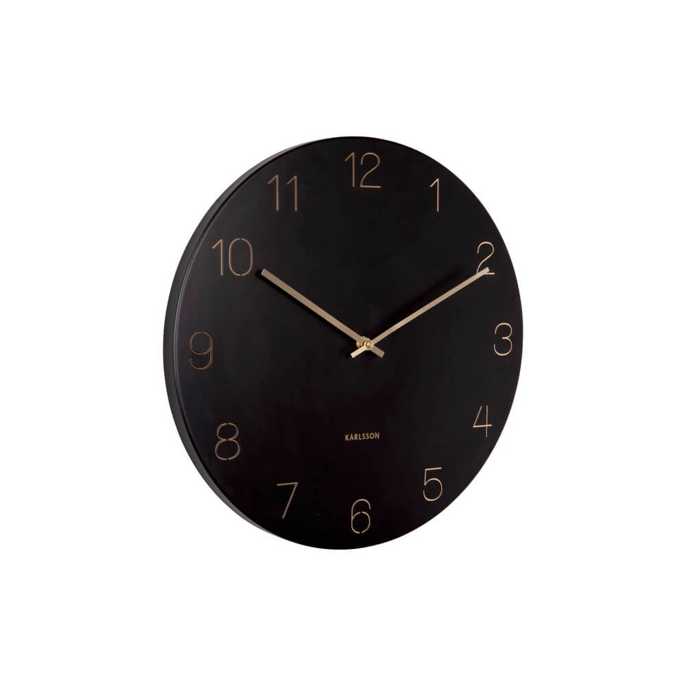 Horloge murale Charm noir - Ø 40cm Karlsson 8714302691942