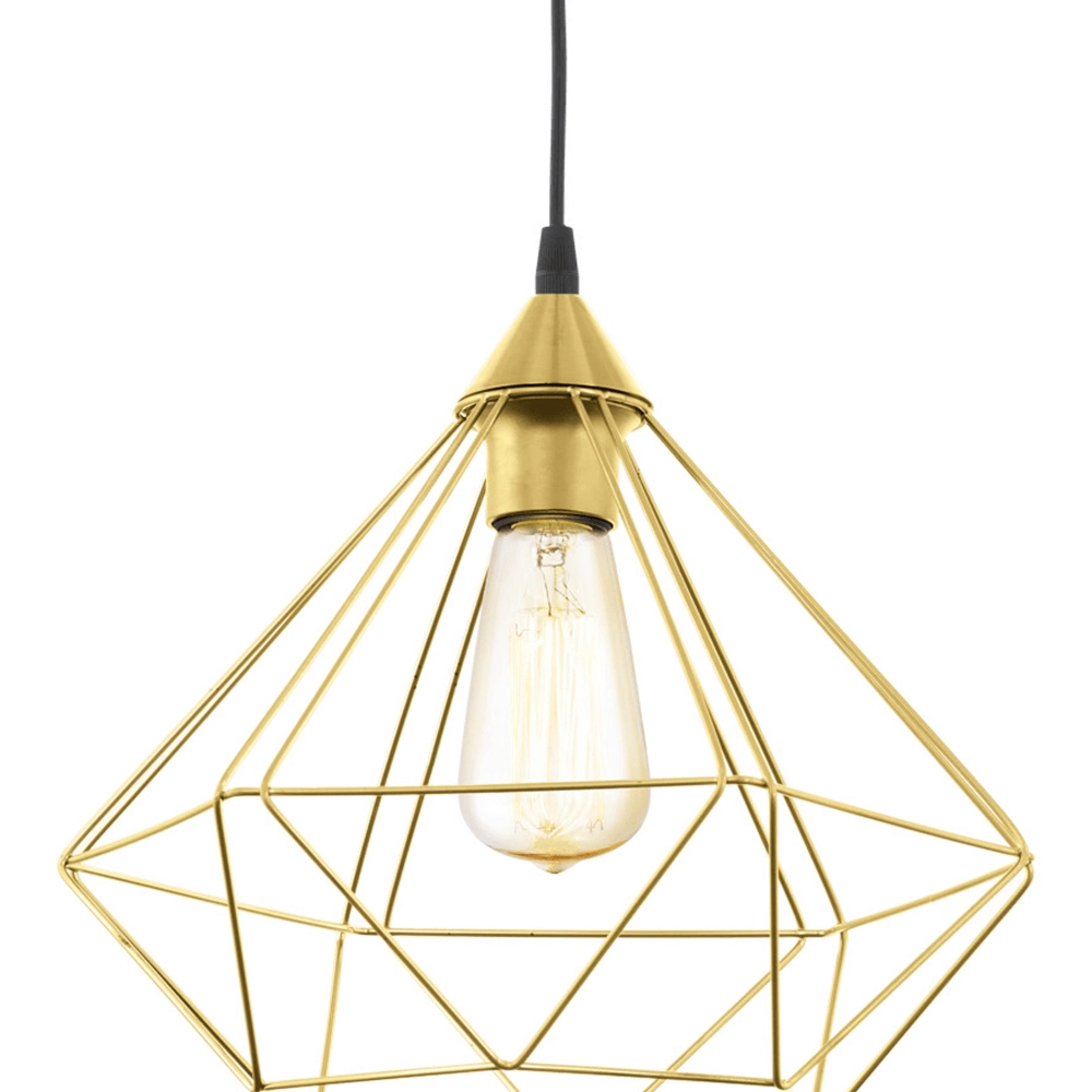 Lampe suspendue dorée Tarbes Ø 32,5 cm Eglo 9002759436797