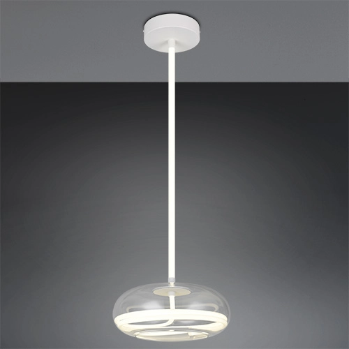 Lampe pendante de conception Tarsia blanc Ø 40cm