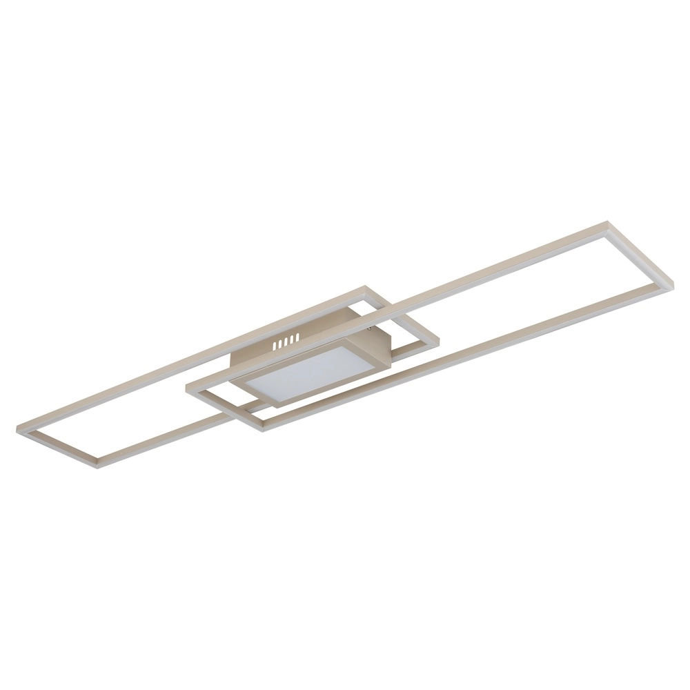 Lampe de plafond allongée Saunders brun sable Globo 9007371587353