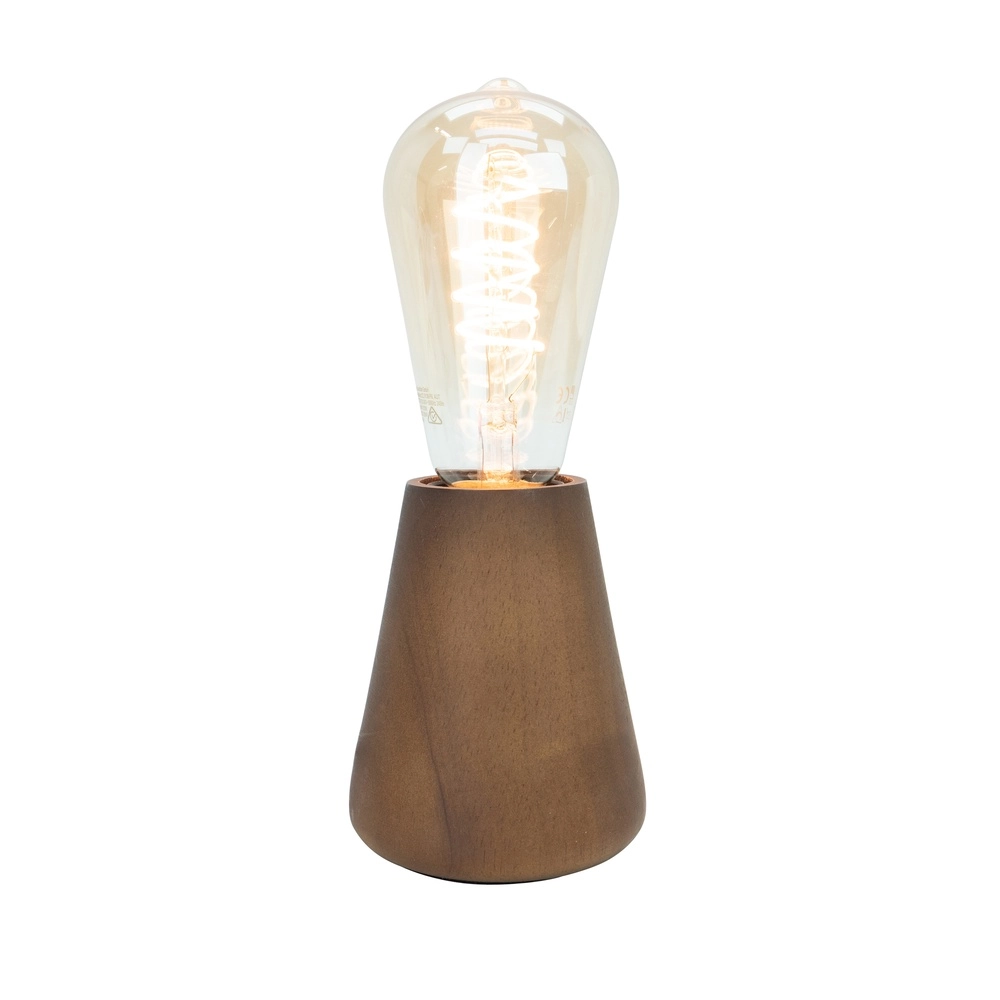 Lampe de table subtile Asby Bois sombre