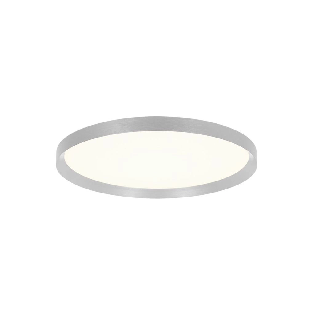 Éclairage de plafond moderne Flady Gris métal Ø30cm