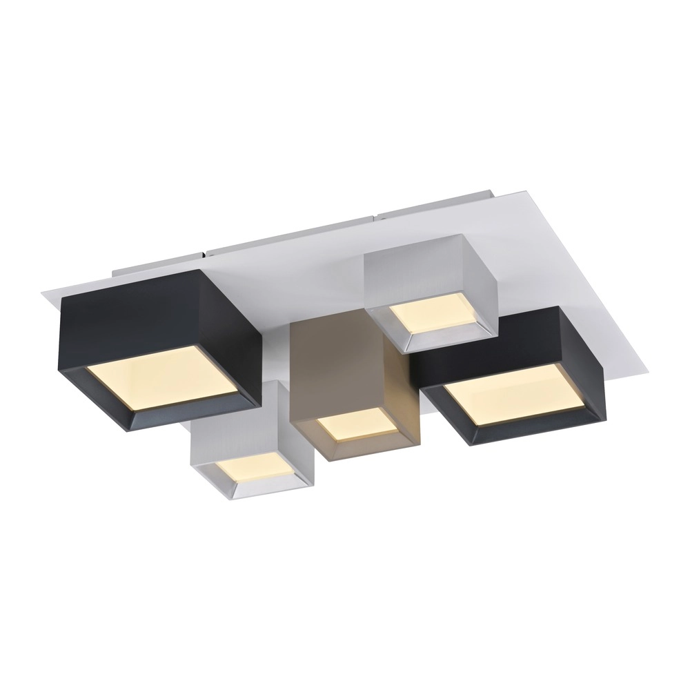 Lumière LED de plafond Pure Manhattan 5 lumières Paul Neuhaus 4012248396889