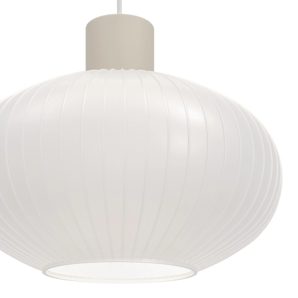 Lampe pendante de conception Dasmina brun sable avec blanc Ø 25 cm Eglo 9008606406326