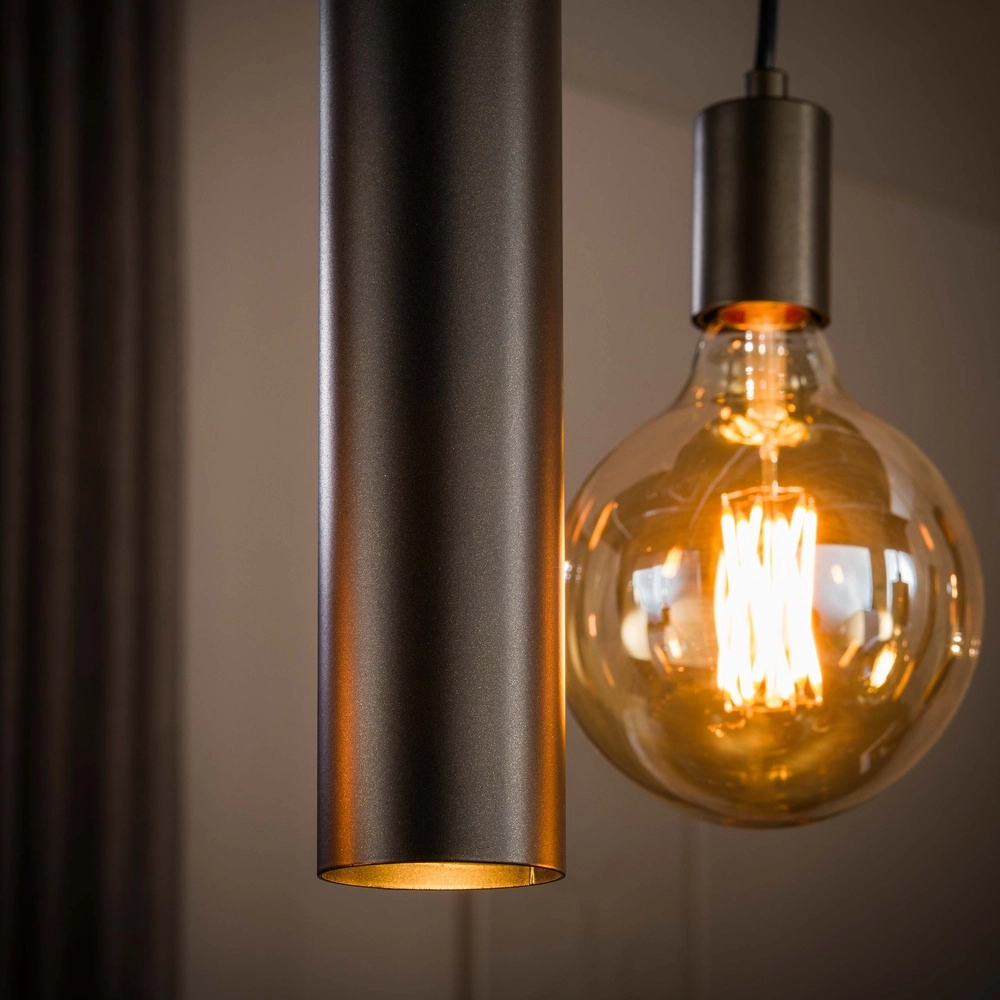 Lampe pendante de conception Senso Marron sienne à 7 lumières Lyora 8716803515024