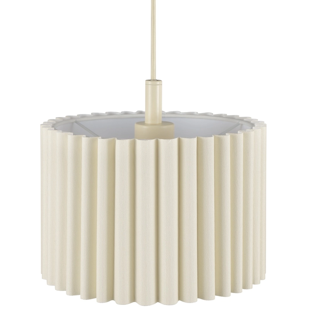 Lampe pendante Japandi Velin Brun sable clair à 3 Brilliant 4004353476839
