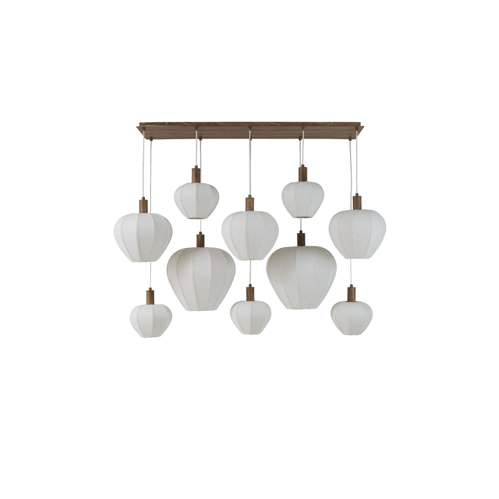 Lampe pendante Japandi Huxi 10 lumières Light & Living 8717807843465