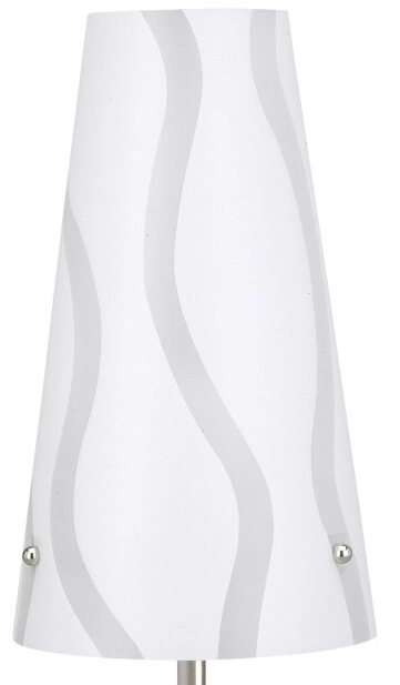 Lampe de table Isi blanc-gris avec acier inoxydable Brilliant 4004353019630