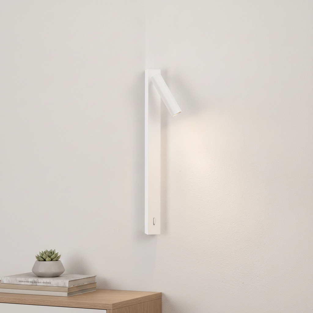 Lampe de chevet Tondo blanc