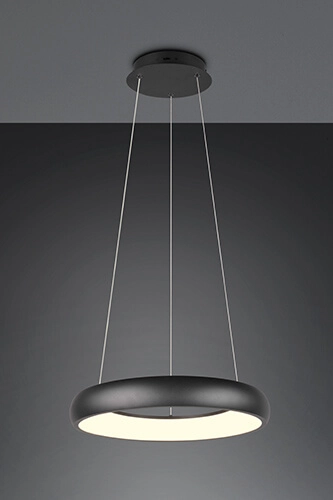 Lampe suspendue LED Cardona noir - Ø 45cm