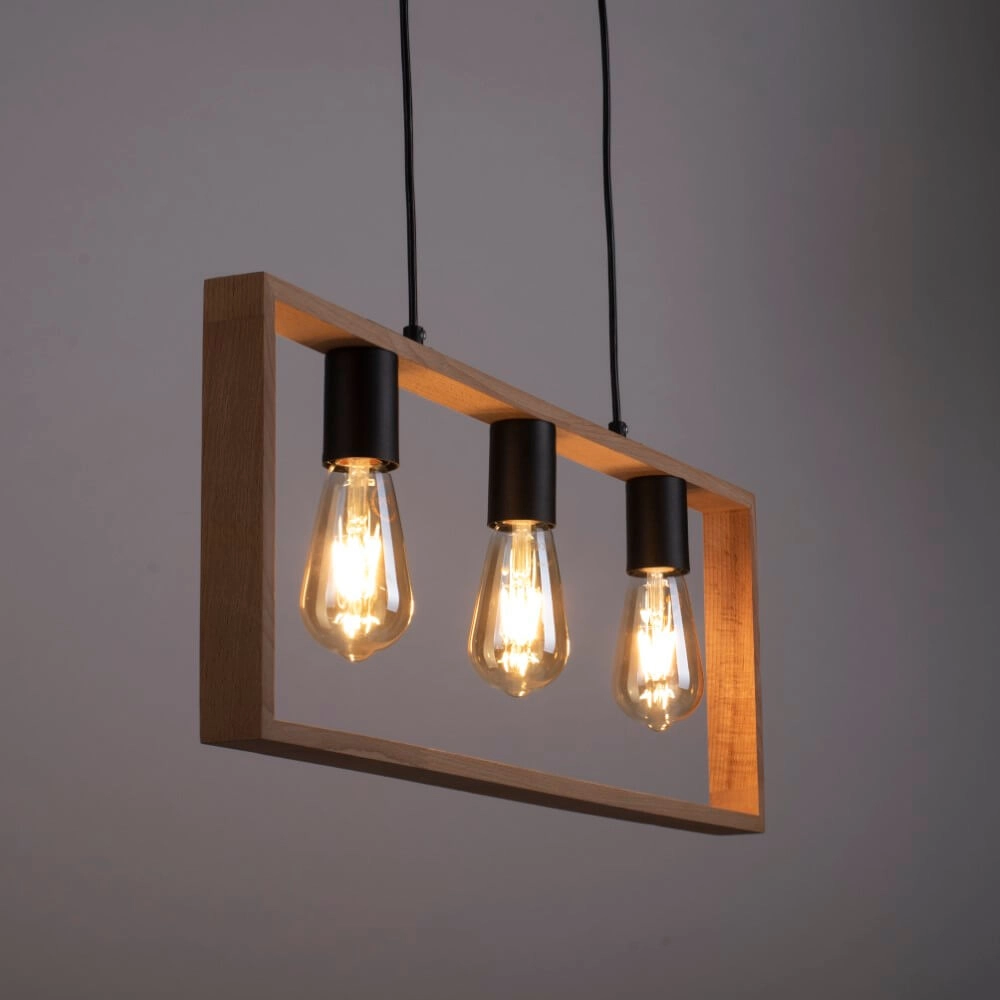 Lampe suspendue rurale Franky 3 lumières Just Light 4043689966430