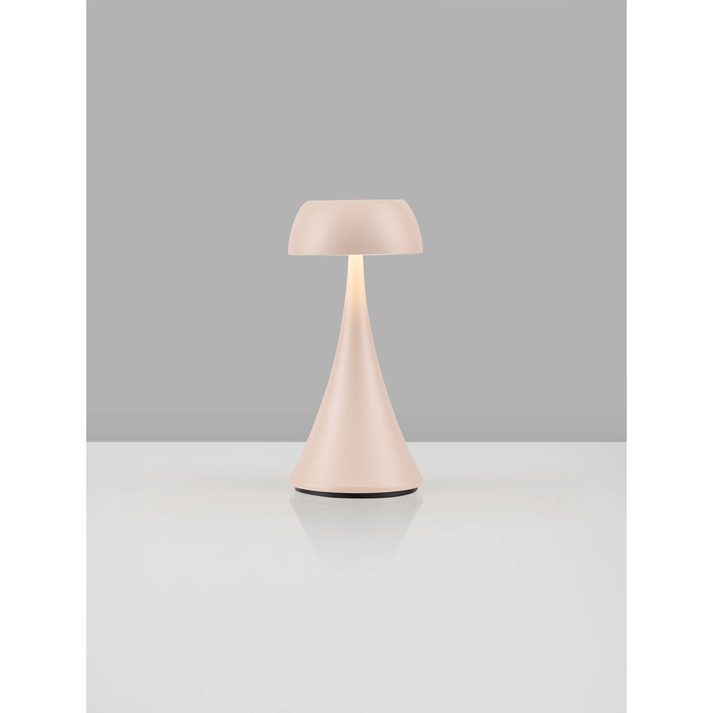 Lampe de table Ycro brun sable rechargeable par USB