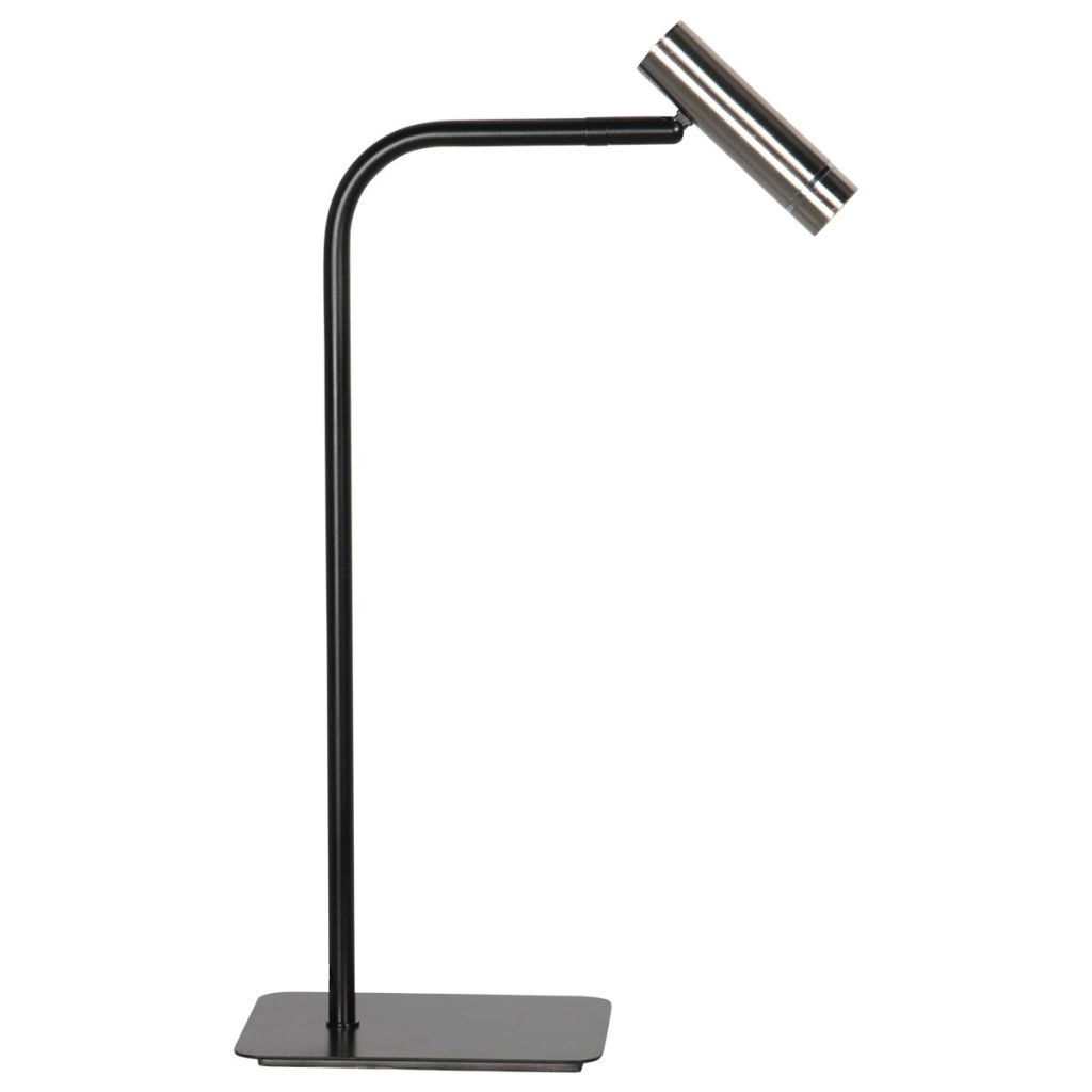 Lampe de table Lumo noir avec du nickel Steinhauer 8712746184617