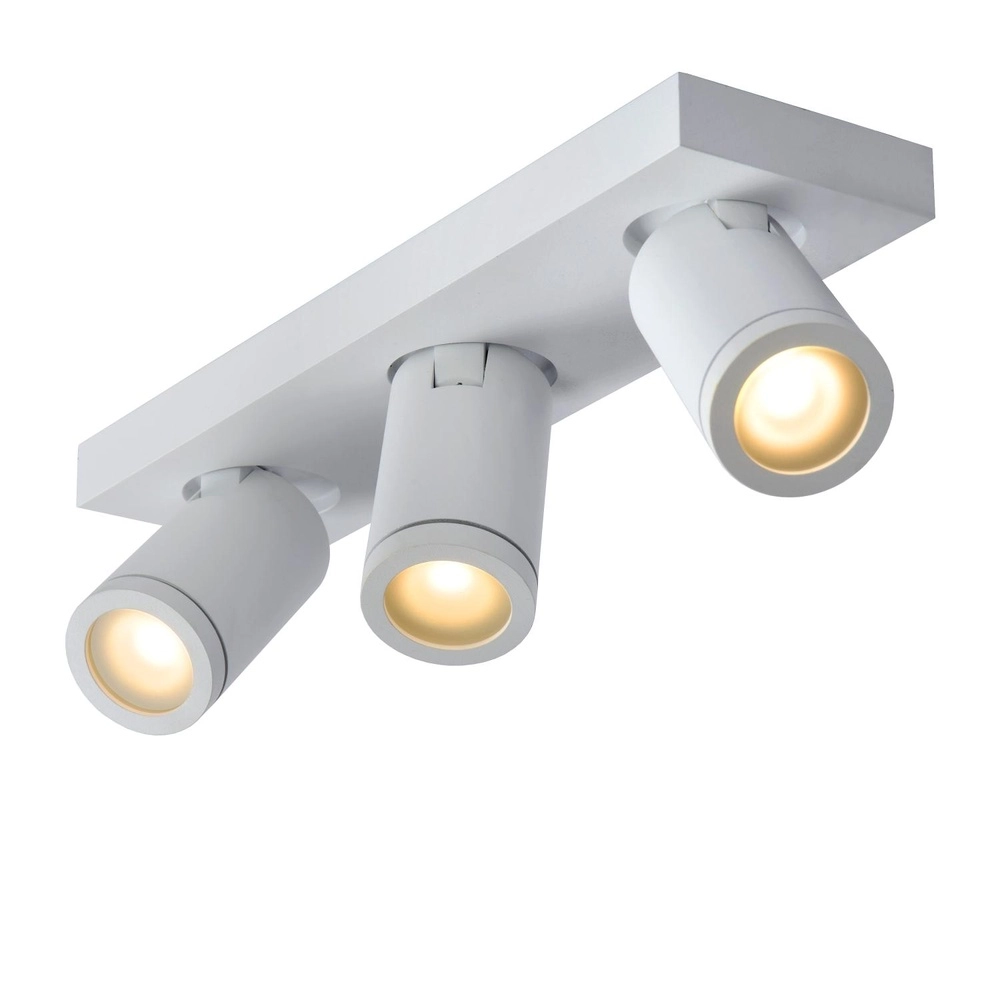 Projecteur de plafond Taylor IP44 blanc à 3 lumières Lucide 5411212092663
