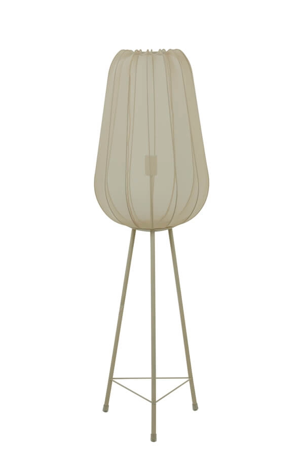 Lampadaire Japandi Plumeria crème Ø 42cm Light & Living 8717807651305