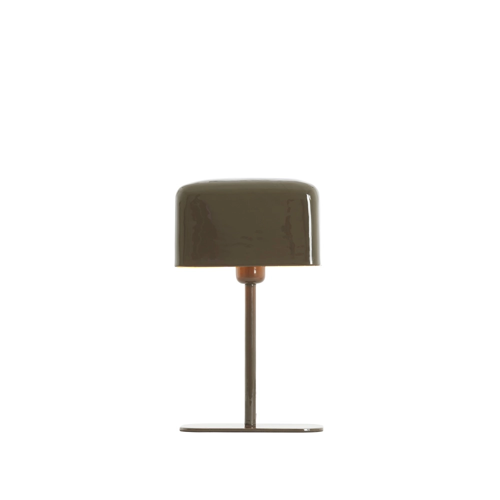 Lampe de chevet Elenie 20x10cm - brun foncé brillant Light & Living 8717807818746
