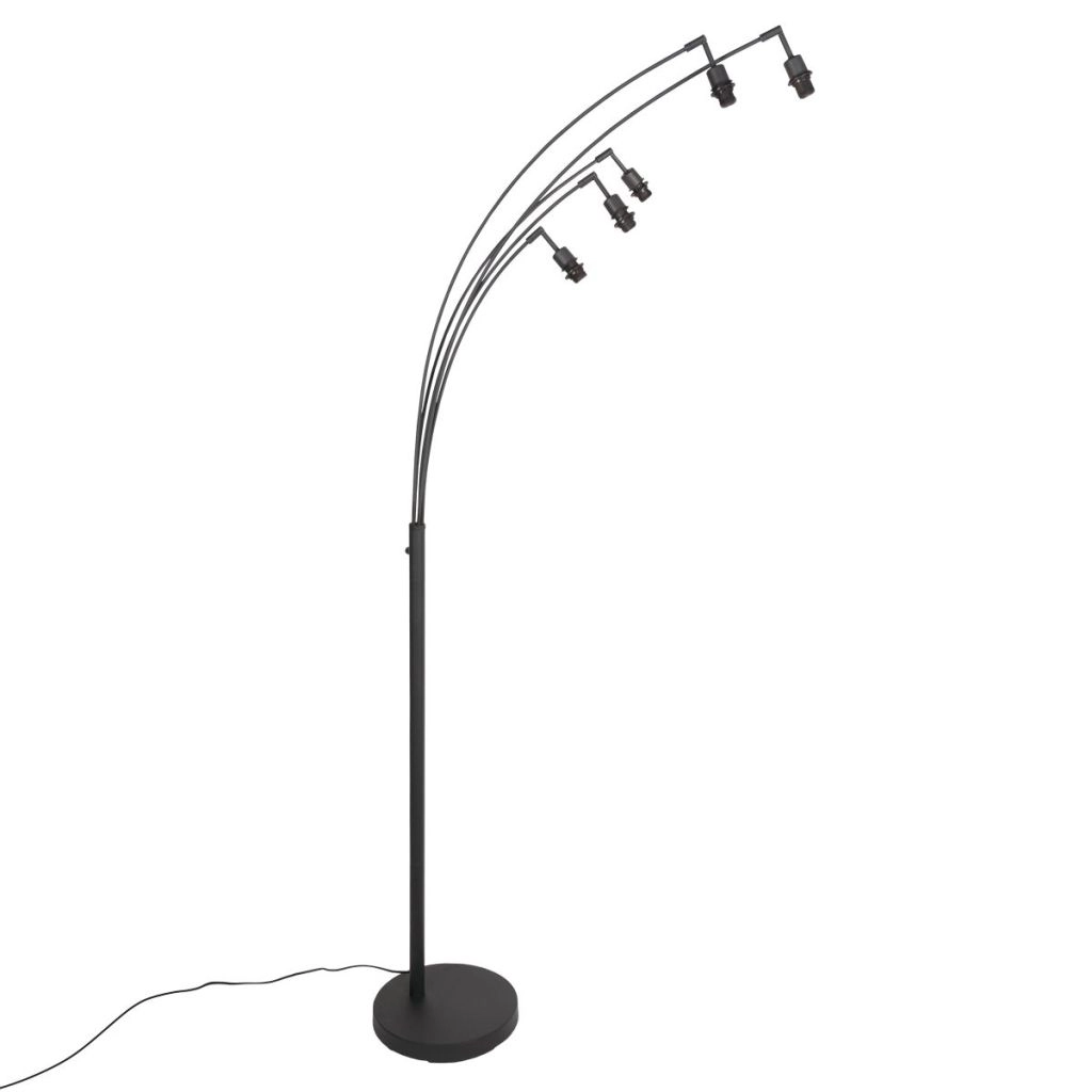 Lampe de pied à 5 lumières Sumba avec des lunettes en bambou de 12 cm Steinhauer 8712746182873