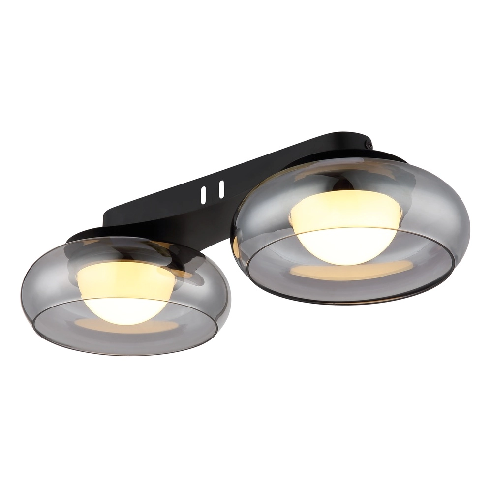 Lampe de plafond à design Carlene 2-noir clair Globo 9007371569175