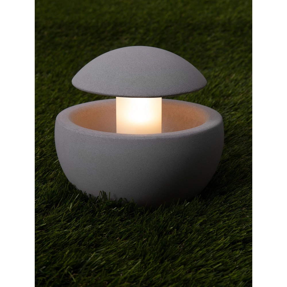 Lampe de jardin design Minor gris béton