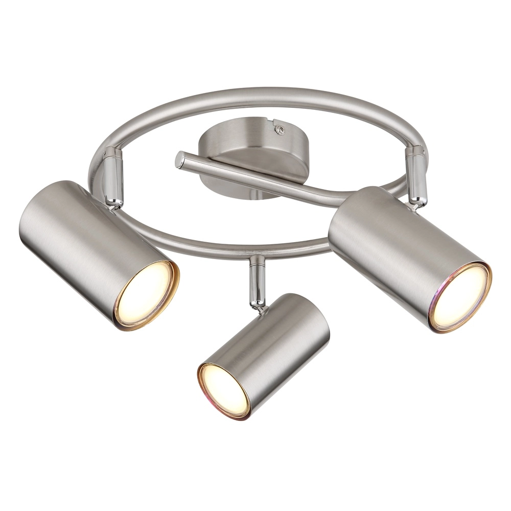 Lampe de plafond à 3 lumières Allvi nickel